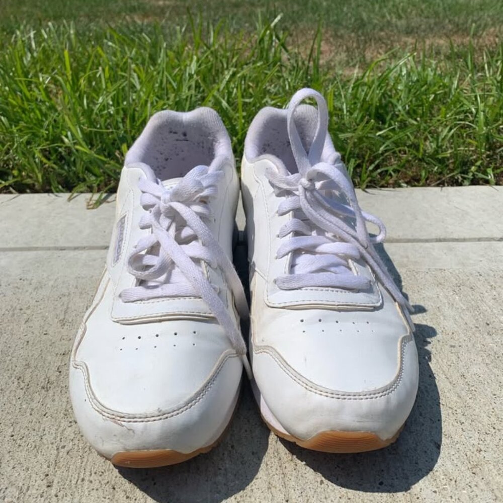 White Reebok Shoes - Picture 2 of 3